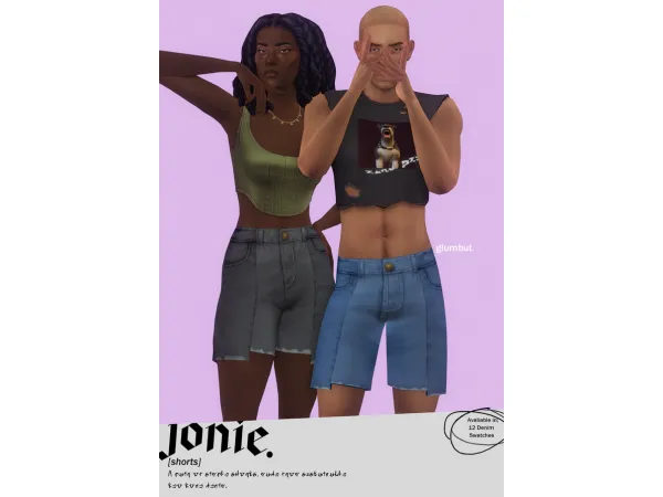 Maxis Match Jonie by Glumbut - The Sims 4 Custom Content