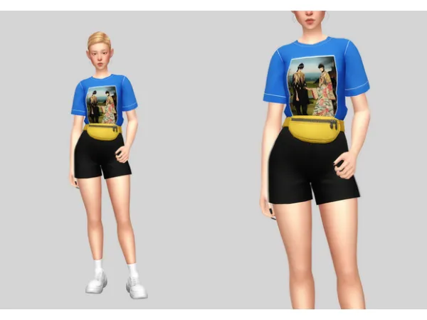 Maxis Match fanny pack combo by casteru - The Sims 4 Custom Content