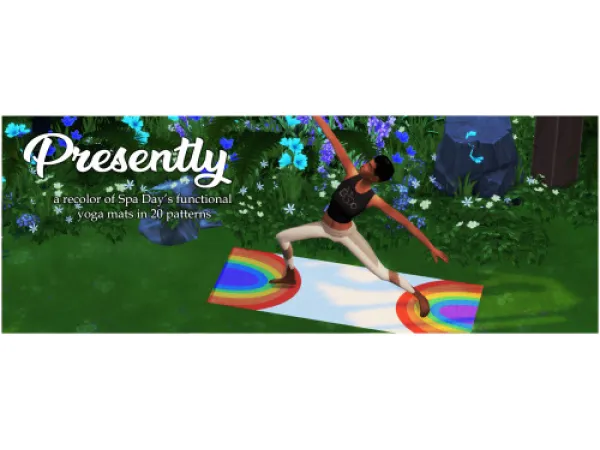 Maxis Match Presently Yoga Mats - The Sims 4 Custom Content
