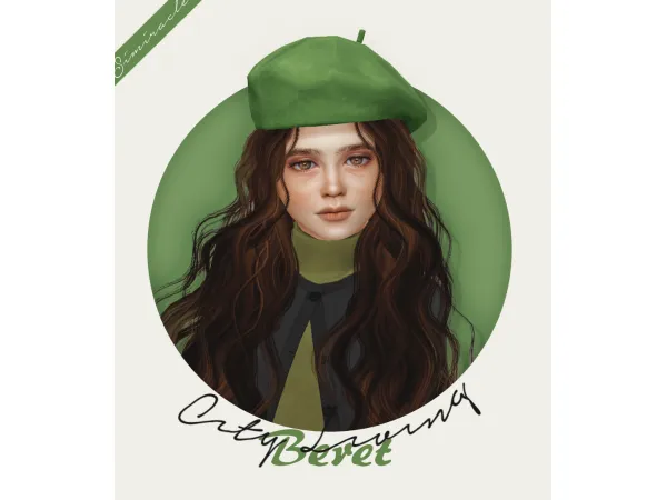 Maxis Match City Living Beret Kids Toddlers by simsfinds - The Sims 4 Custom Content