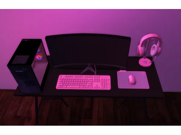 Maxis Match Gaming PC Set Up Collection by SimmerKate - The Sims 4 Custom Content