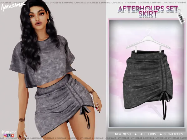Alpha LYNXSIMZ_afterhoursskirt - The Sims 4 Custom Content
