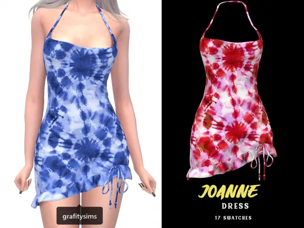 Alpha Joanne Dress - The Sims 4 Custom Content