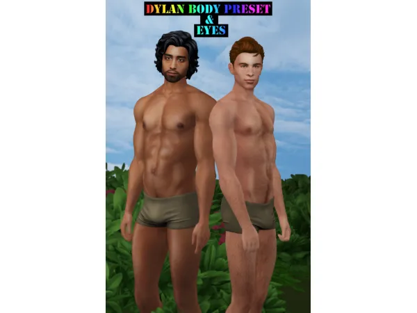 Dylan Body Preset & Eyes by SimmerAddiction83