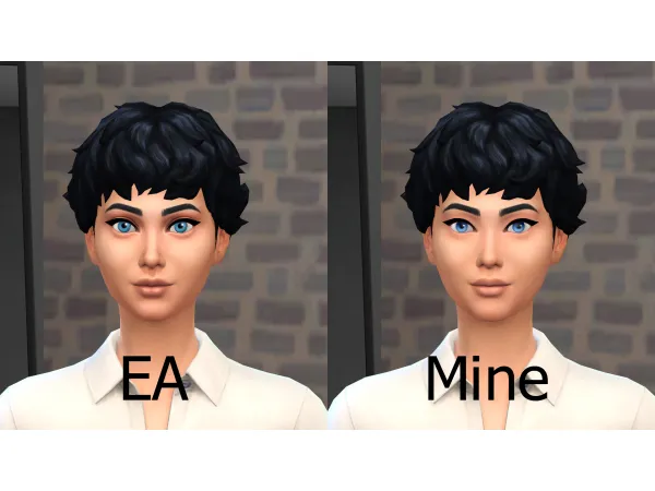 Maxis Match Sim ply better Skin overlay default eye replacement by Infinity - The Sims 4 Custom Content