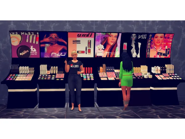 Alpha the first batch of makeup stands - The Sims 4 Custom Content