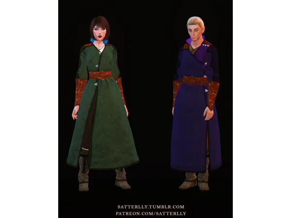 Mix Balduru2019s Gate 3 Mage Outfit by satterlly - The Sims 4 Custom Content