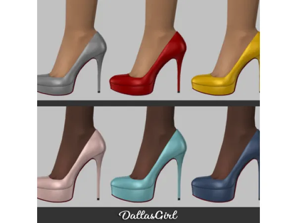 Maxis Match Louboutin Bianca by DallasGirl - The Sims 4 Custom Content