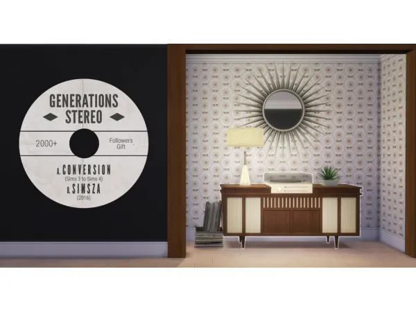 Alpha Generations Stereo by simsza - The Sims 4 Custom Content