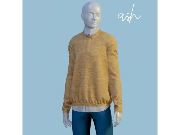 Mix Ash sweater by amelylina - The Sims 4 Custom Content