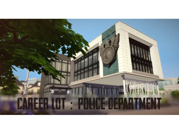 Maxis Match Police Department No only 1 Pack - The Sims 4 Custom Content