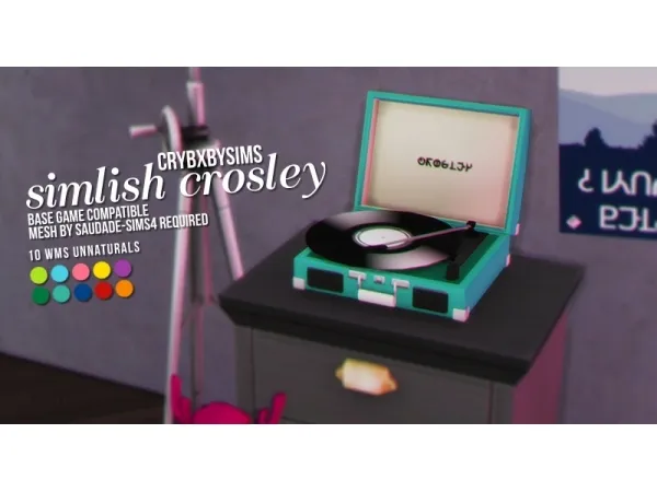 Maxis Match simlish crosley by desertgloom - The Sims 4 Custom Content