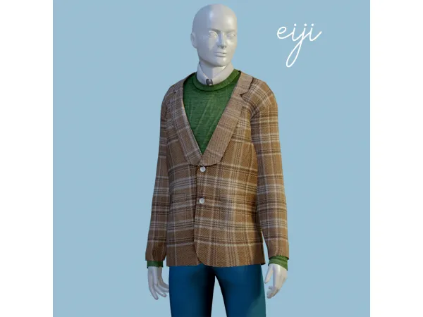 Mix Eiji blazer by amelylina - The Sims 4 Custom Content