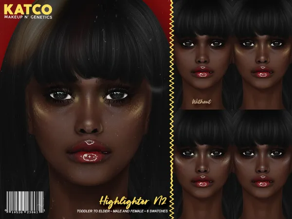 Alpha katco highlighter n2 - The Sims 4 Custom Content