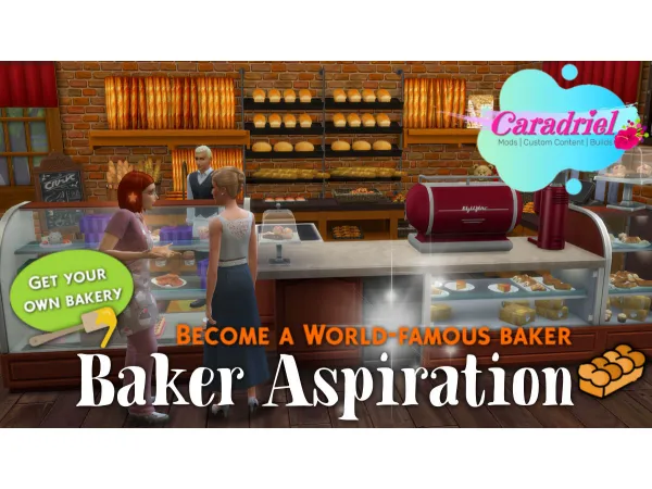 Maxis Match World Famous Baker Aspiration by Caradriel - The Sims 4 Custom Content