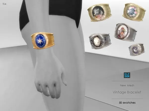 Maxis Match Vintage Bracelet - The Sims 4 Custom Content