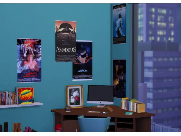 Alpha 80s poster by madeofcc - The Sims 4 Custom Content