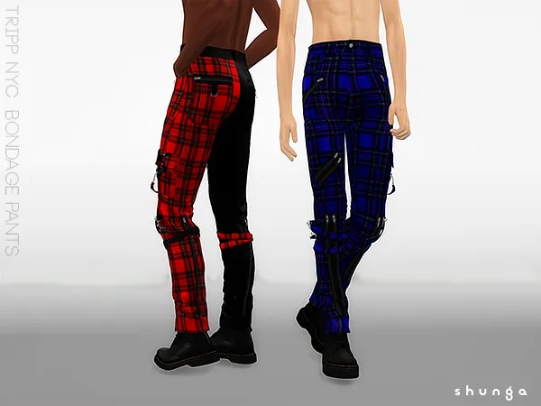 Alpha SHUNGA TRIPP NYC Bondage Pants - The Sims 4 Custom Content