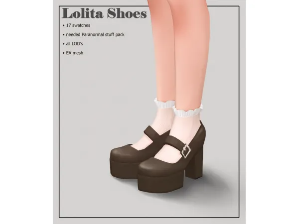 Maxis Match Lolita Shoes by Sunivaa - The Sims 4 Custom Content