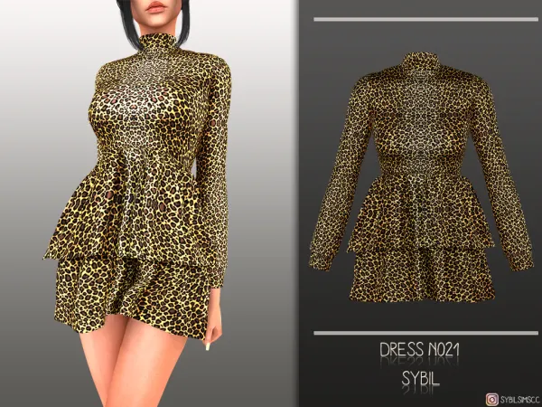 Alpha Dress N021 by sybilsims - The Sims 4 Custom Content