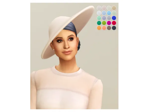 Maxis Match Duchess of Hat V (20 color) by Rusty's - The Sims 4 Custom Content