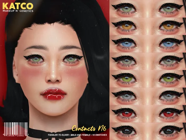 Alpha katco contact n6 by katco - The Sims 4 Custom Content
