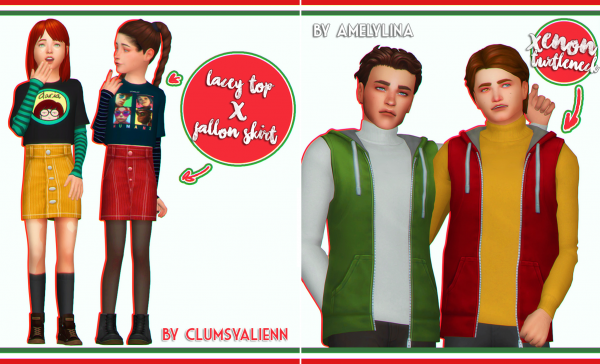 Maxis Match CHRISTMAS PACK by simsfinds - The Sims 4 Custom Content