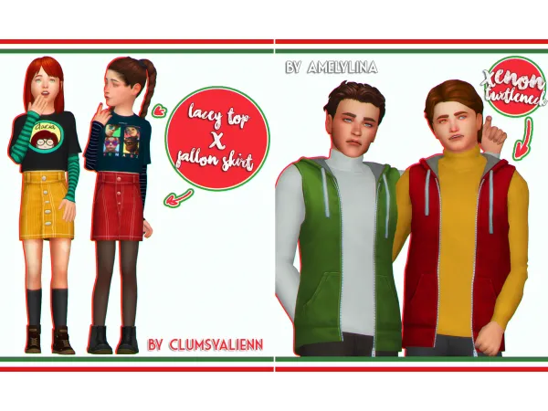 CHRISTMAS PACK by @amelylina and @clumsyalienn