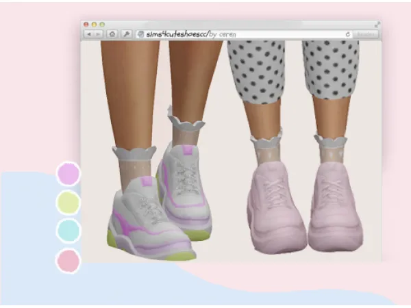 Maxis Match [cerenozatak ]chonk sneakers recolor - The Sims 4 Custom Content