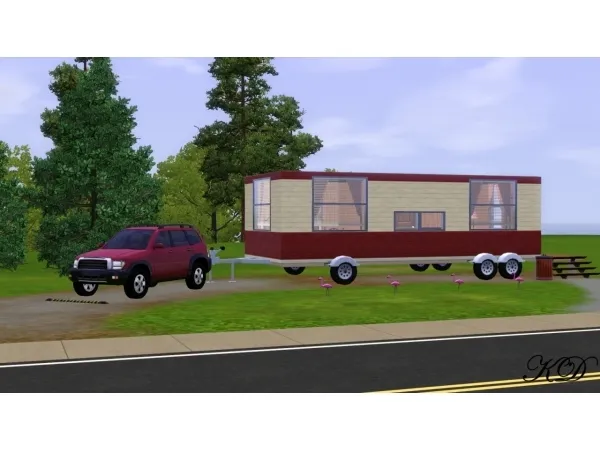 Oh my vintage trailer - The Sims 3 Custom Content