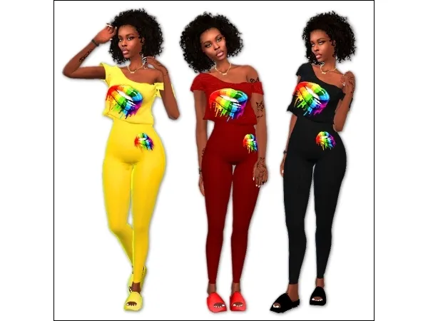 Alpha KnowFashionStyles Female Jumpsuit by simsfinds - The Sims 4 Custom Content