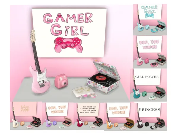 Alpha GIRLY CLUTTER - The Sims 4 Custom Content