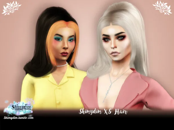 Alpha S4 Shimydim XS Hair Chunky Naturals Unnaturals - The Sims 4 Custom Content