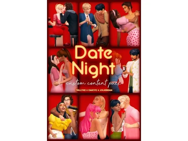 Maxis Match Date Night A Custom Content Collaboration oakiyo part by simsfinds - The Sims 4 Custom Content