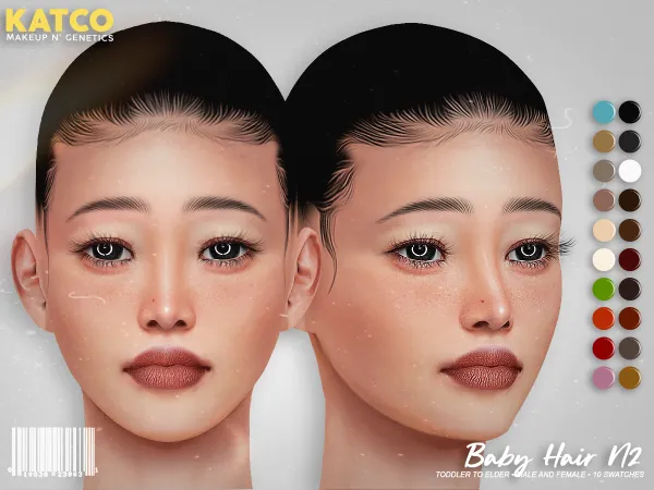 Alpha katco baby hair n2 - The Sims 4 Custom Content