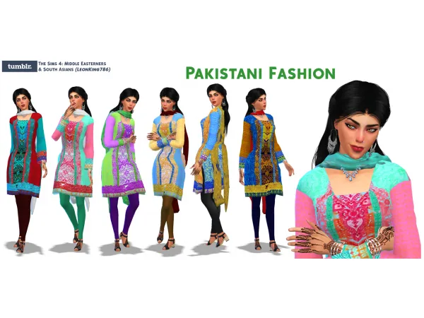 Alpha Pakistani Fashion - The Sims 4 Custom Content