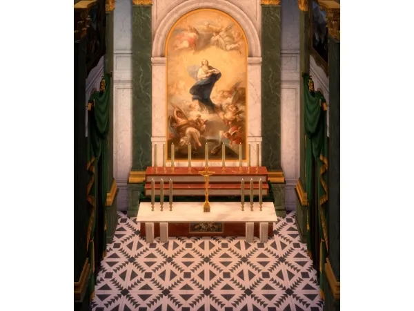 Alpha BAROQUE ALTAR - The Sims 4 Custom Content