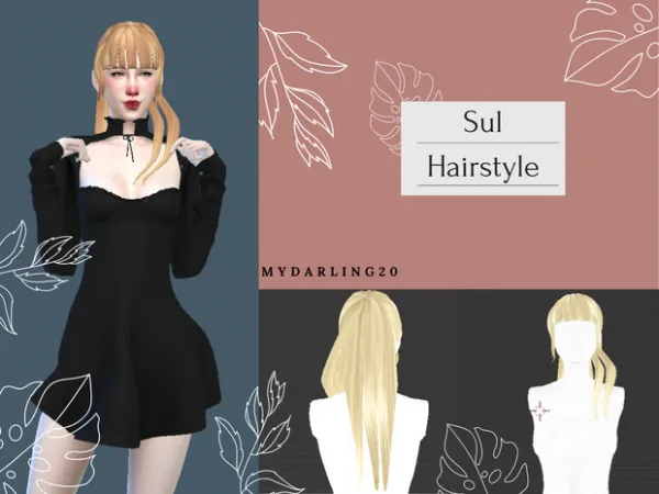Maxis Match sul hairstyle by mydarling20 - The Sims 4 Custom Content