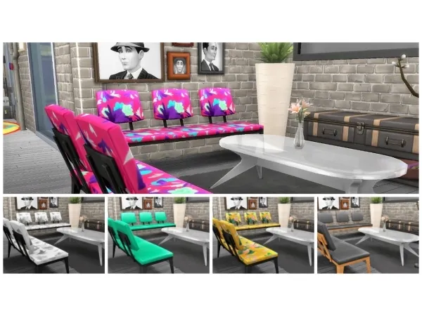 Maxis Match Minimalist seatings - The Sims 4 Custom Content