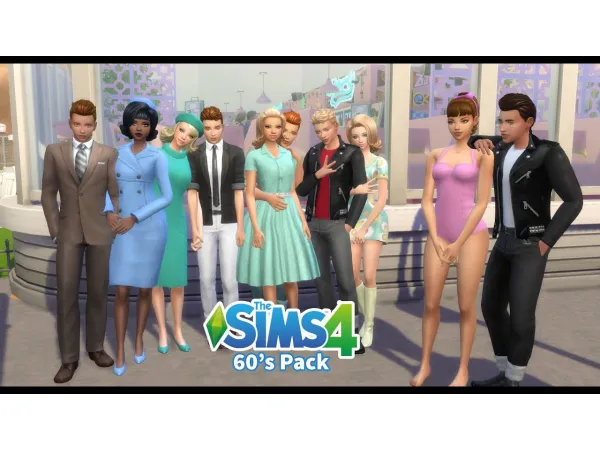 Maxis Match 60's Pack by Kiara Zurk - The Sims 4 Custom Content