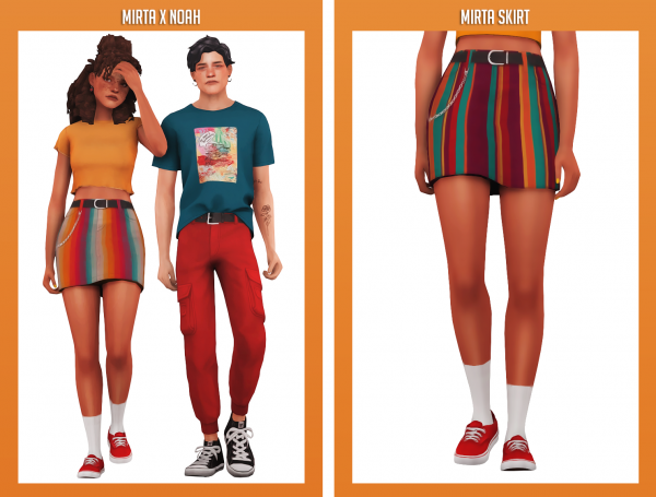 Maxis Match clumsyalienn MIRTA skirt NOAH pants by simsfinds - The Sims 4 Custom Content