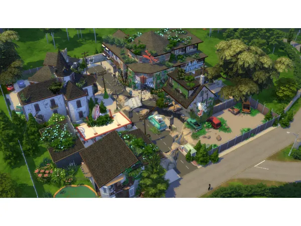 Maxis Match NO FULL APOCALYPSE TOWN 64x64 by bradybrad7 - The Sims 4 Custom Content