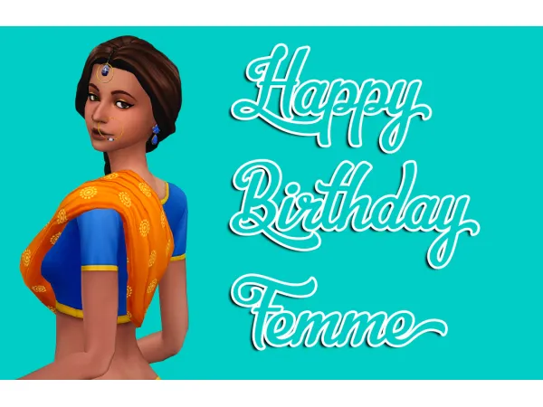 Maxis Match Femmes Birthday Set - The Sims 4 Custom Content