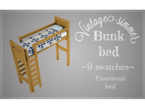 Maxis Match Bunk Bed - The Sims 4 Custom Content