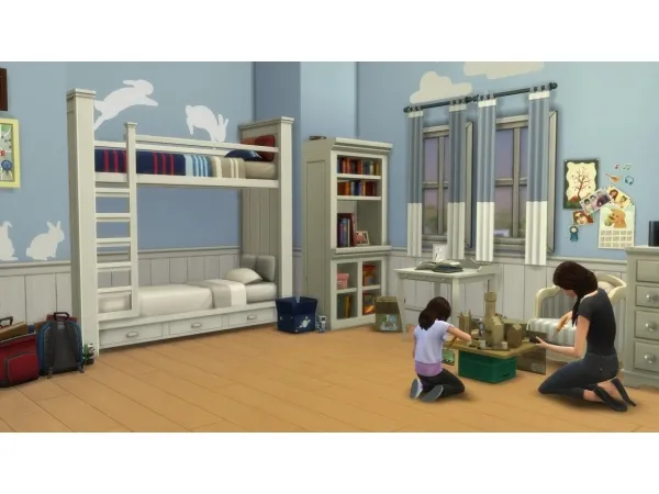 Maxis Match Parenthood Bunk Bed - The Sims 4 Custom Content