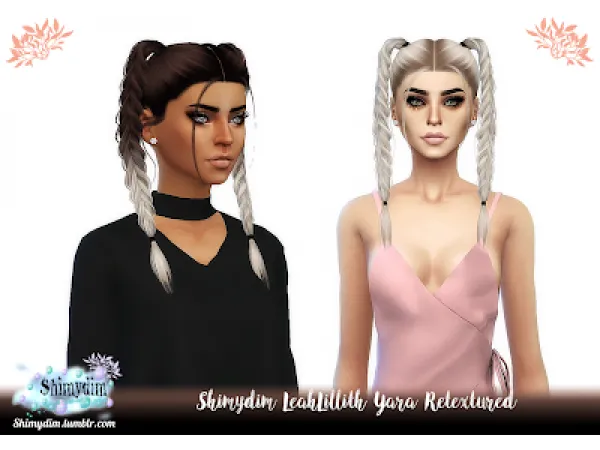 Alpha S4 LeahLillith Yara Retexture Ombre Naturals Unnaturals - The Sims 4 Custom Content