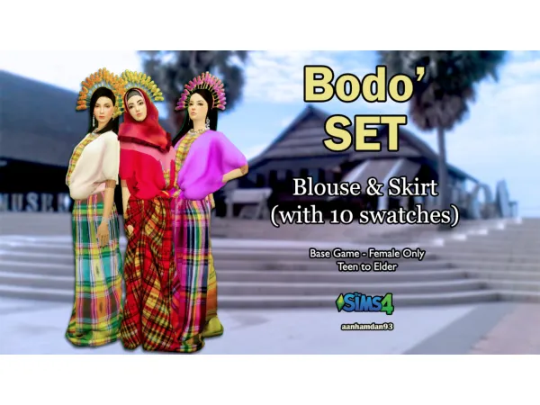 Alpha Bodo' Set - The Sims 4 Custom Content