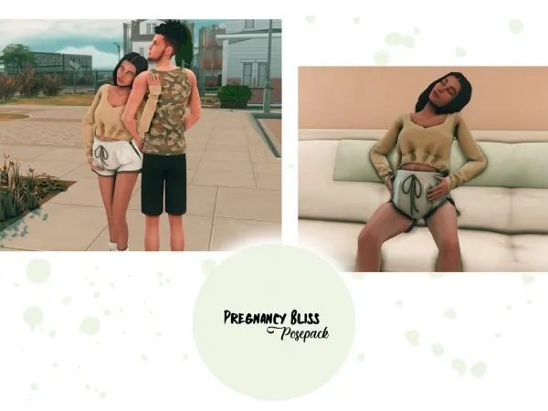 Maxis Match Pregnancy Bliss POSEPACK - The Sims 4 Custom Content