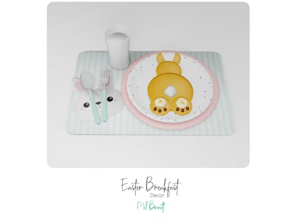 Alpha Easter Breakfast - The Sims 4 Custom Content