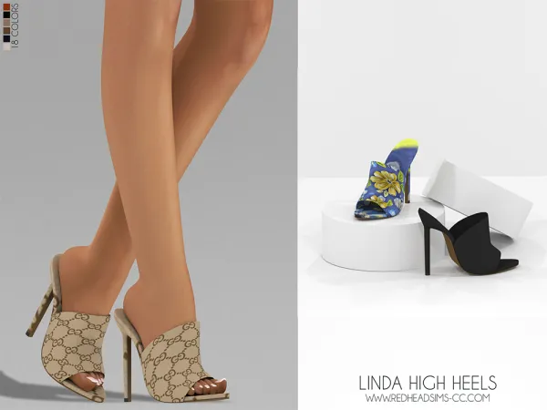 Alpha LINDA HIGH HEELS - The Sims 4 Custom Content